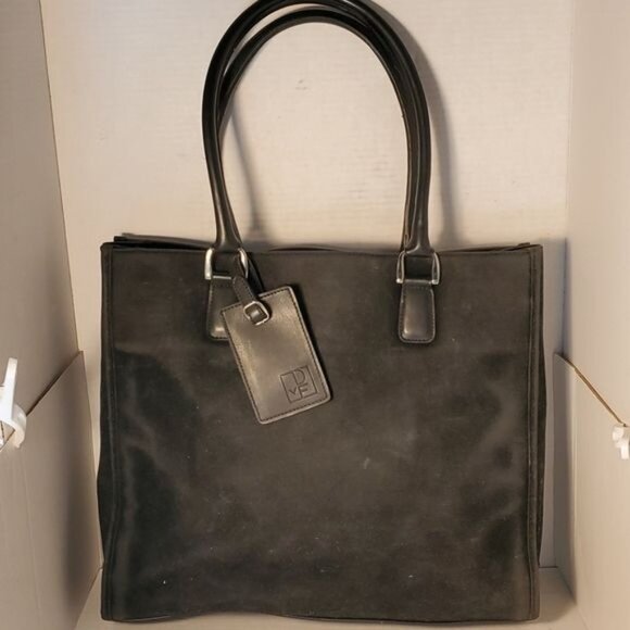 Diane Von Furstenburg Bag Suede Leather Tote Shoulder Handbag WOMAN'S WOMEN'S - Picture 2 of 13